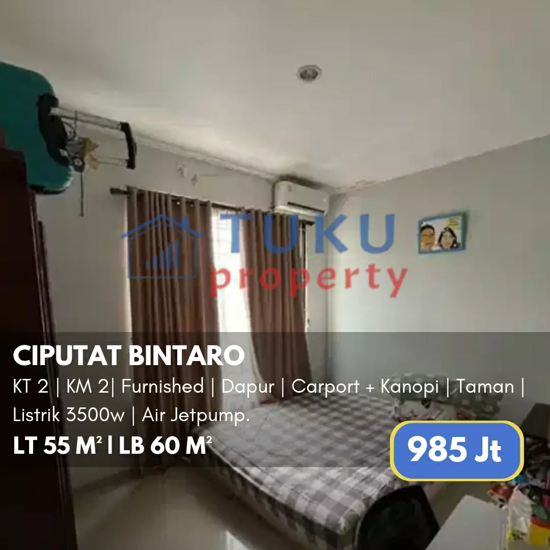 rumah murah 2 lt area bintaro dekat sta jurangmangu