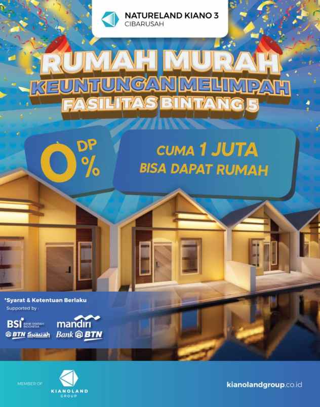 rumah murah bayar 1 jt all in gratis umroh