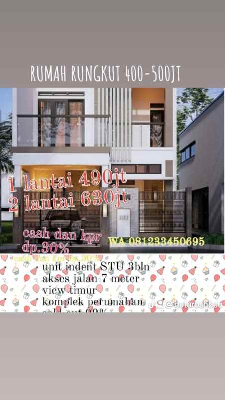 rumah rungkut 400 500jt rumah murah surabaya