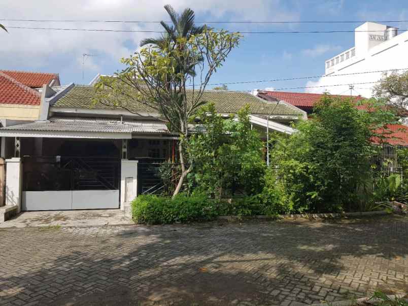 rumah siap huni depan taman di rungkut mejoyo