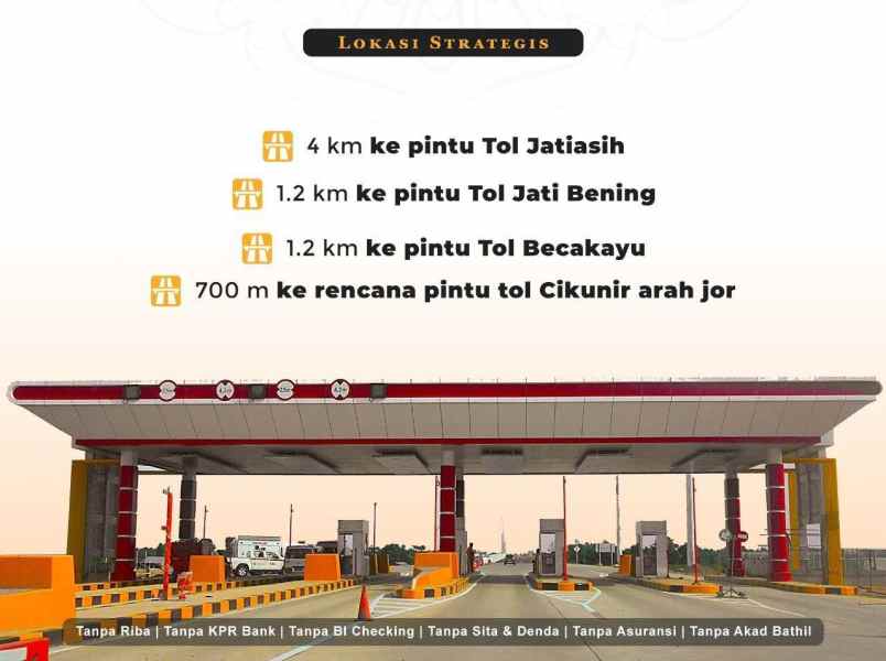 rumah strategis galaxy dan pintu tol jatibening bekasi