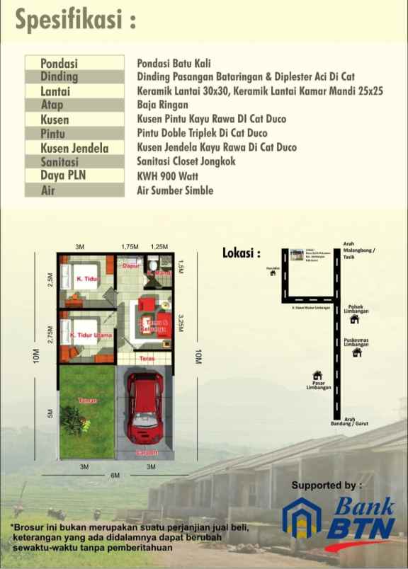 rumah subsidi limbangan garut dp 750 ribu all in