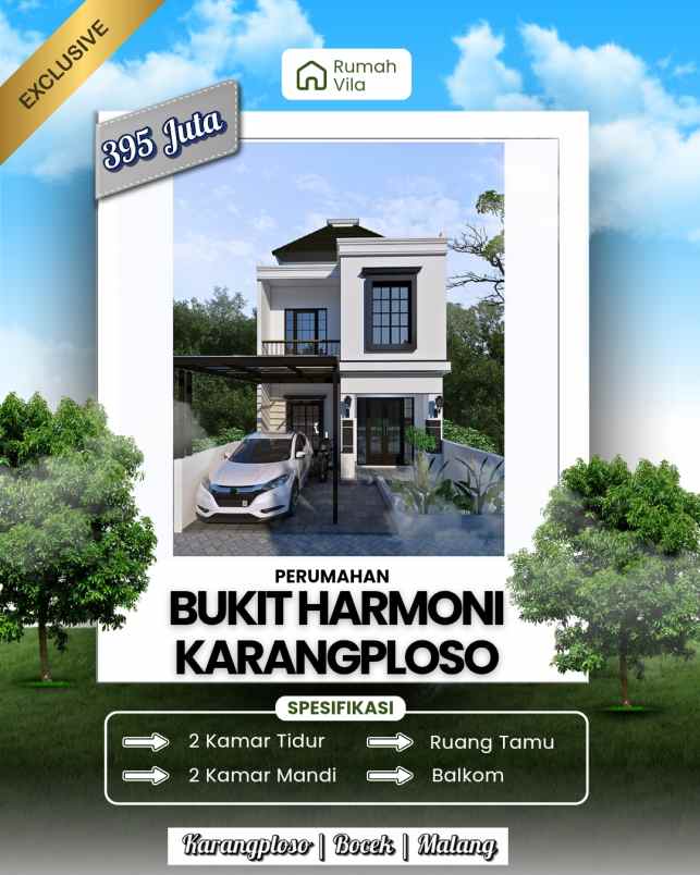 rumah villa di karangploso malang terbaru 2025