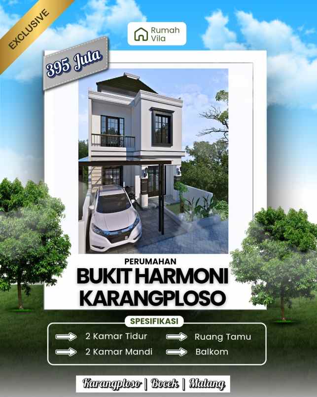 rumah villa di karangploso malang terbaru 2025