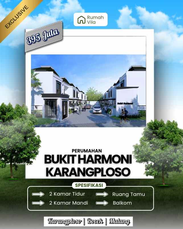 rumah villa di karangploso malang terbaru 2025