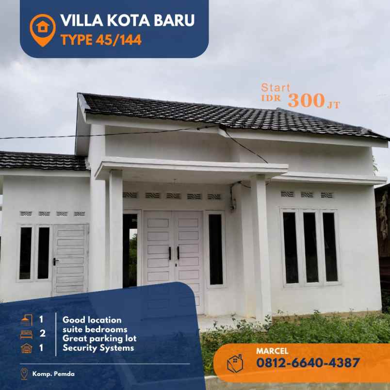 selamat datang di villa kota baru