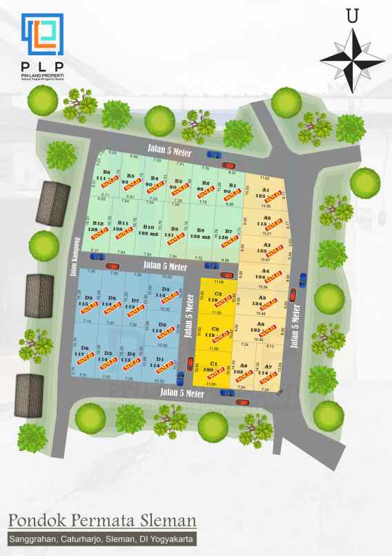 tanah kavling murah barat rsud sleman