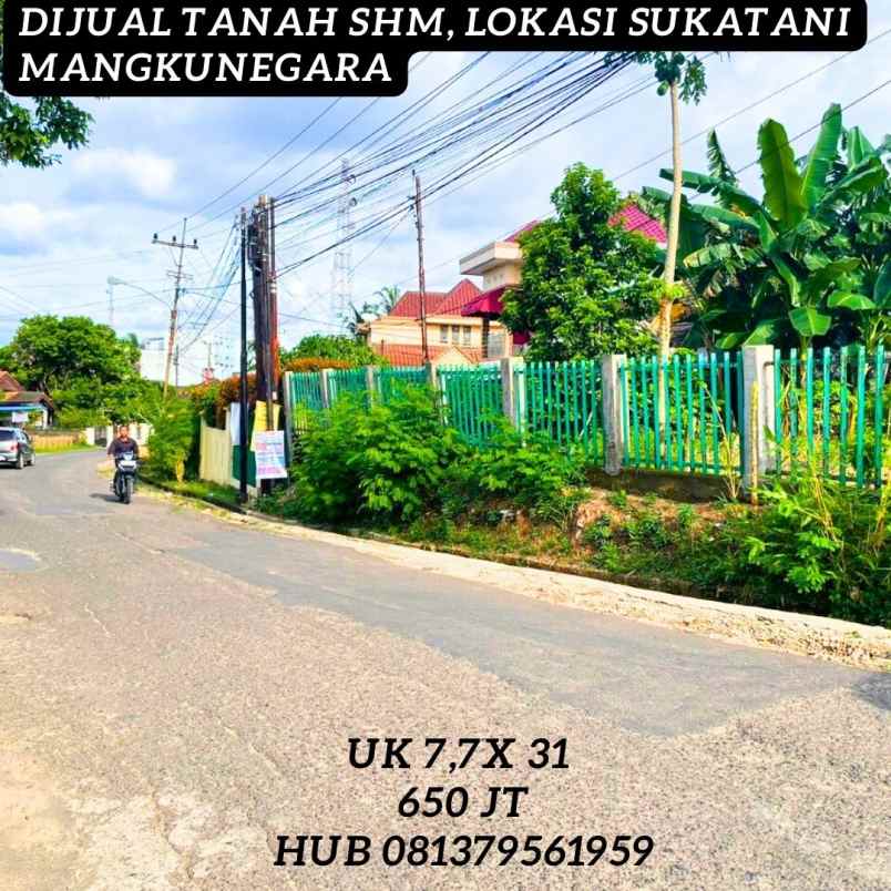 tanah lokasi sukatani mangkunegara