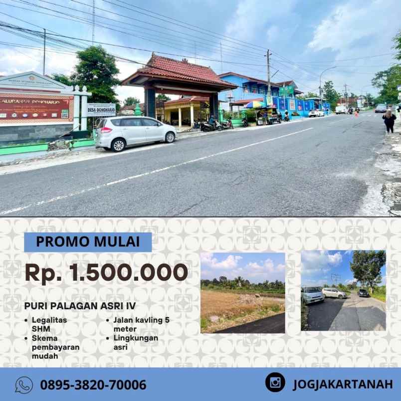 tanah murah 300 meter dari jl palagan