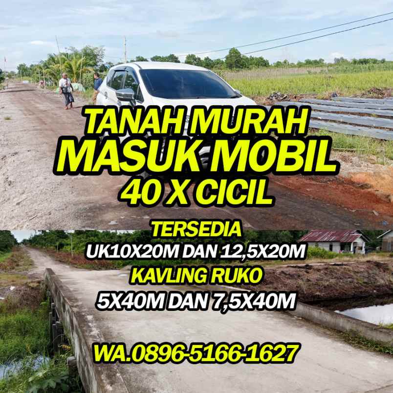 tanah murah pontianak atau kubu raya siap garap