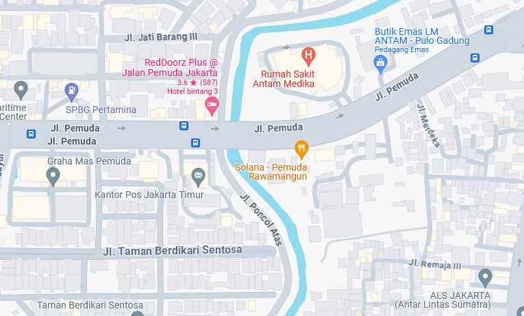 tanah pinggir jalan pemuda rawamangun jakarta timur