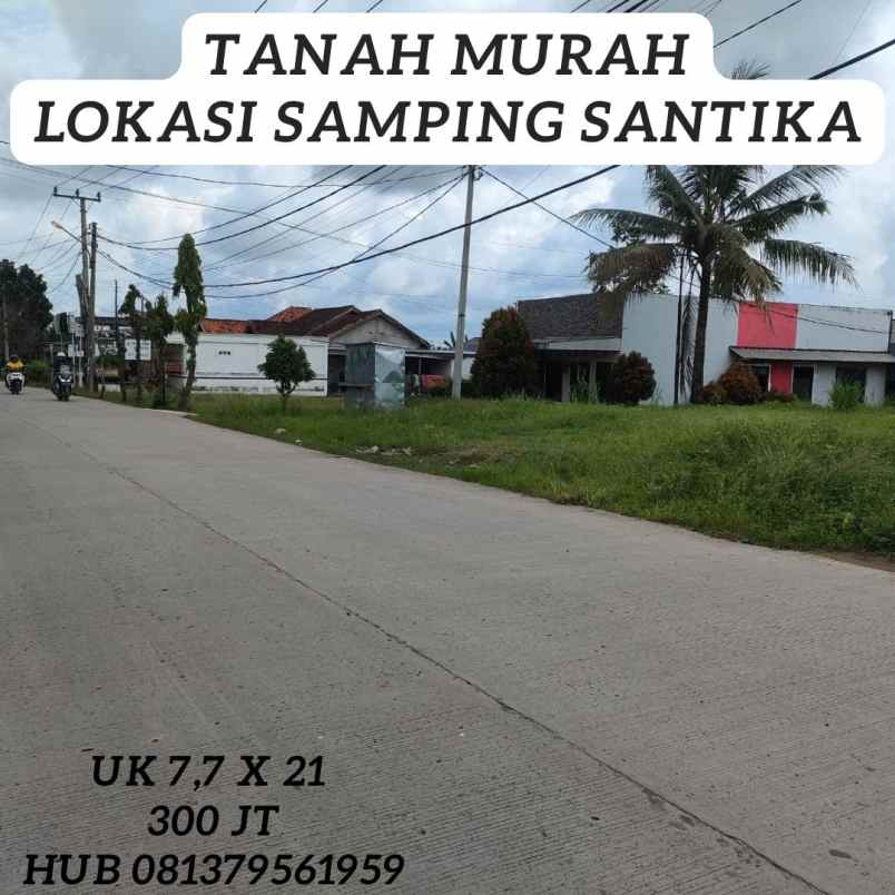 tanah shm lokasi hotel santika bandara