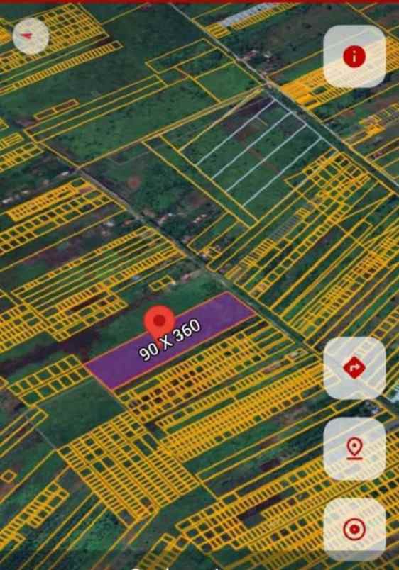 tanah siap bangun serdam ujung 90x360