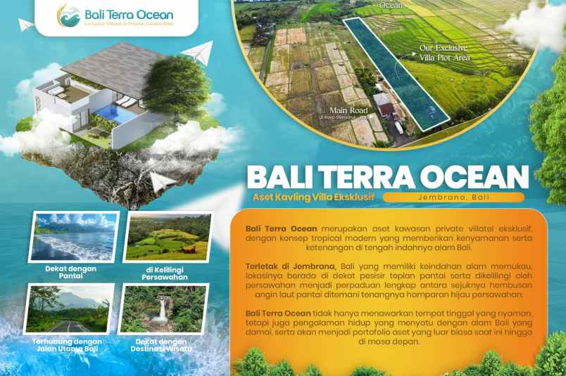 tanah villa ekslusif di bali dekat pantai