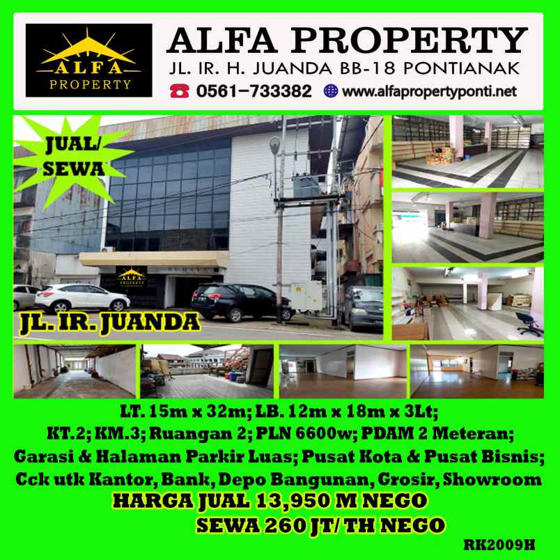 alfa property ruko ir h juanda kota pontianak