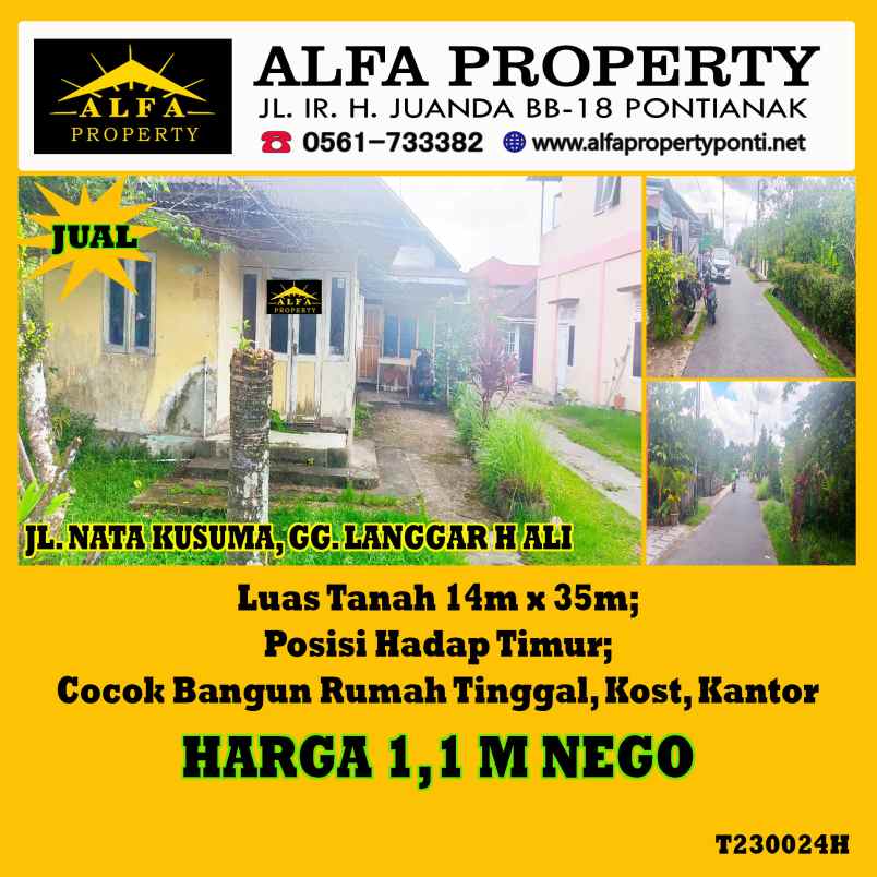 alfa property tanah natakusuma kota pontianak