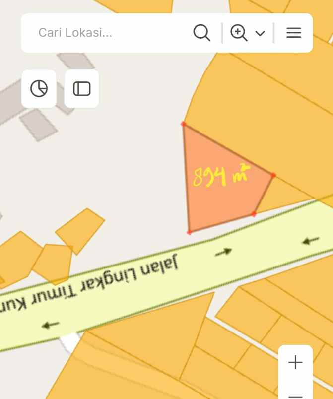 d jual tanah pinggir jalan strategis