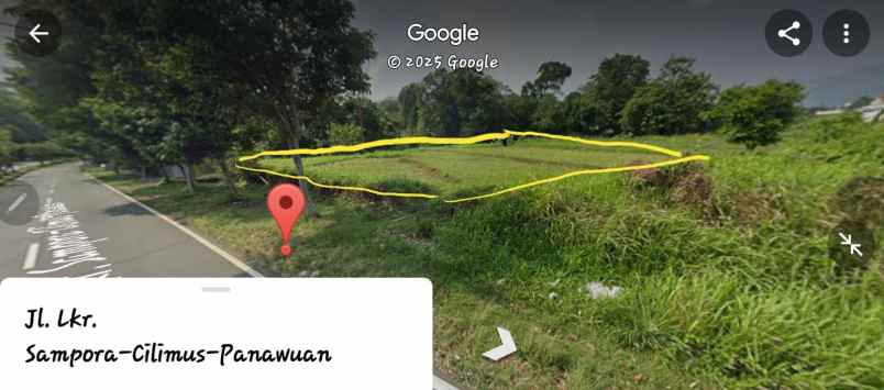 d jual tanah pinggir jalan strategis