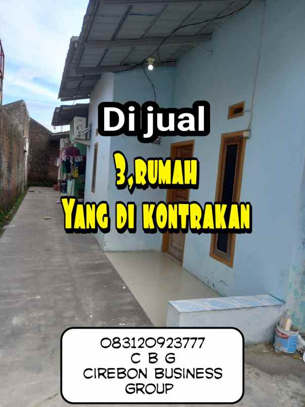 dijual 3 rumah yang di kontrakan