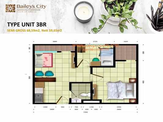 dijual apartemen jalan dewi sartika ciputat