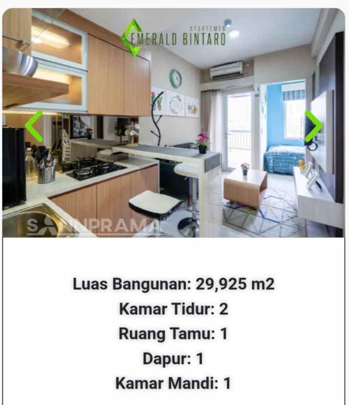 dijual apartemen perigi