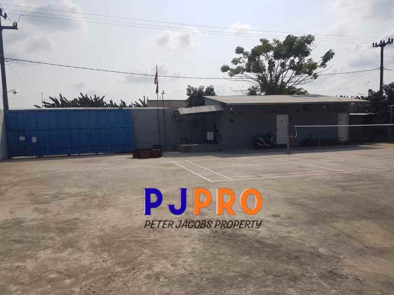 dijual gudang furnished di jalan raya sukamekar bekasi
