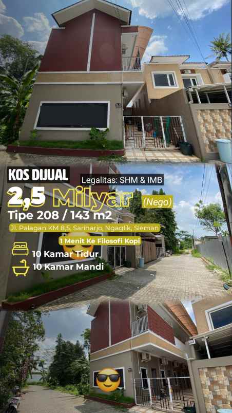 dijual kost jl palagan km 8 sleman