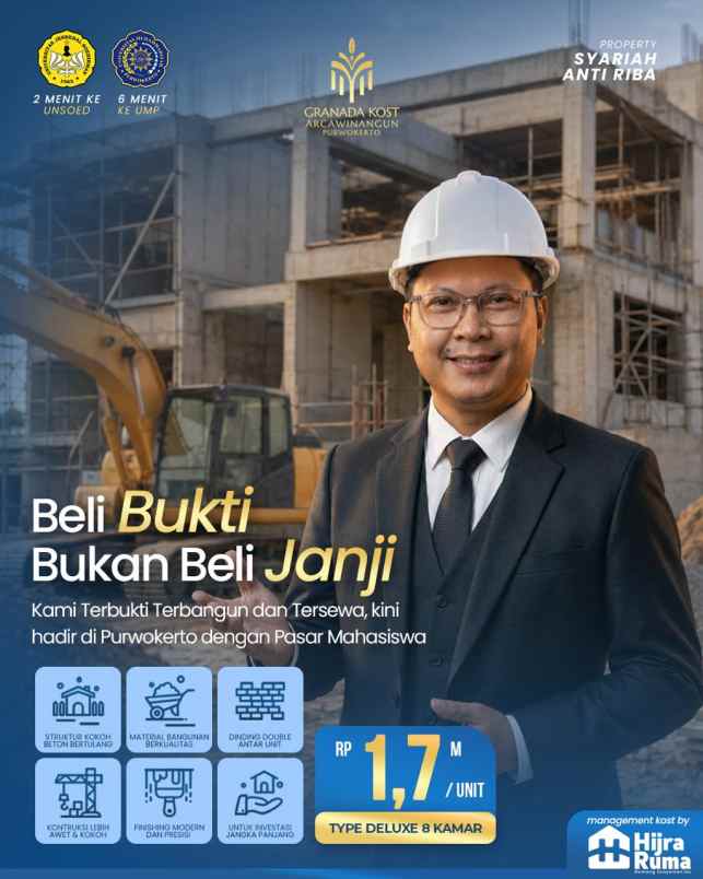 dijual kost purwokerto timur banyumas