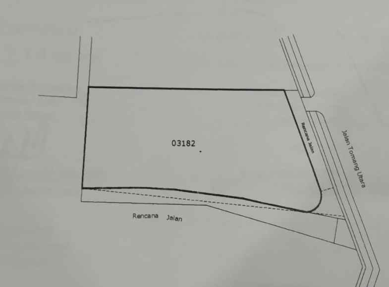 dijual lahan tanah di tomang utara letak strategis