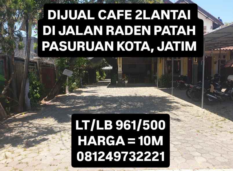 dijual ruko gudang kantor jalan raden patah pasuruan