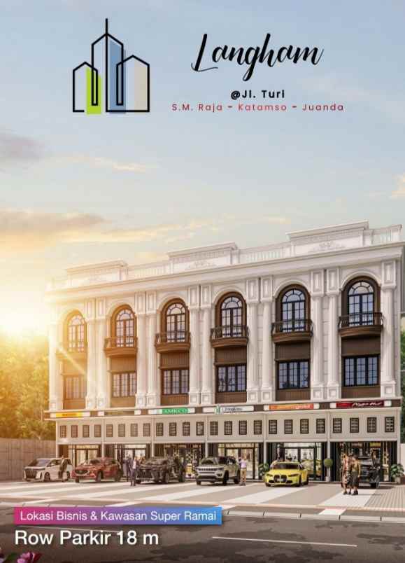 dijual ruko gudang kantor jalan turi sm raja juanda