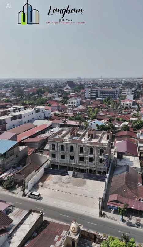 dijual ruko gudang kantor jalan turi sm raja juanda