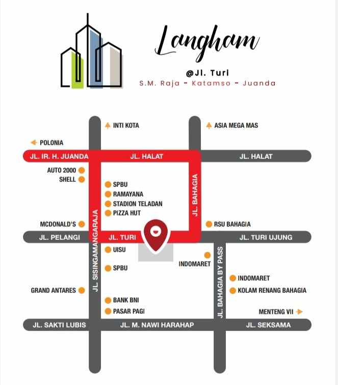 dijual ruko gudang kantor jalan turi sm raja juanda