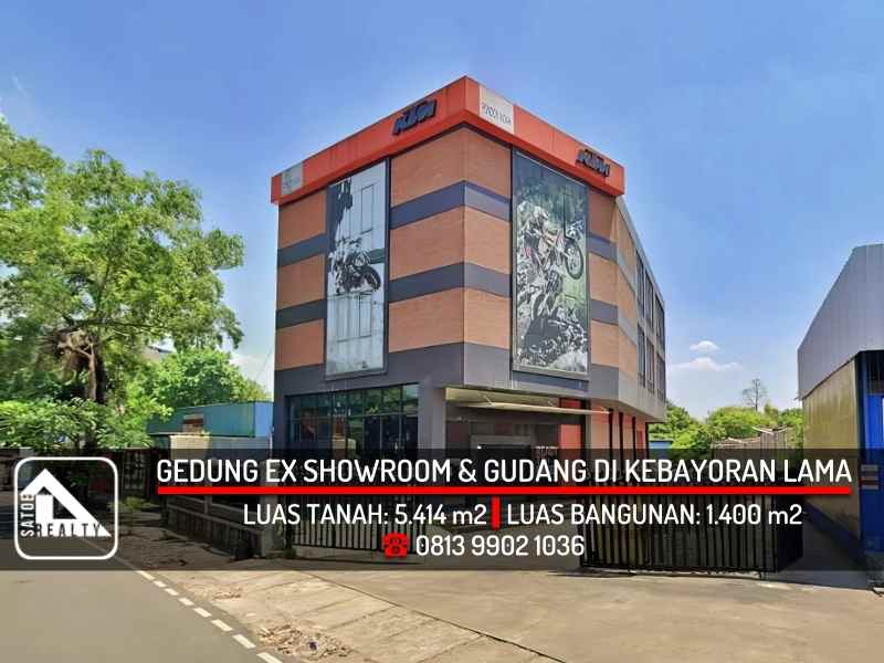 dijual ruko gudang kantor jl ciputat raya kebayoran lama