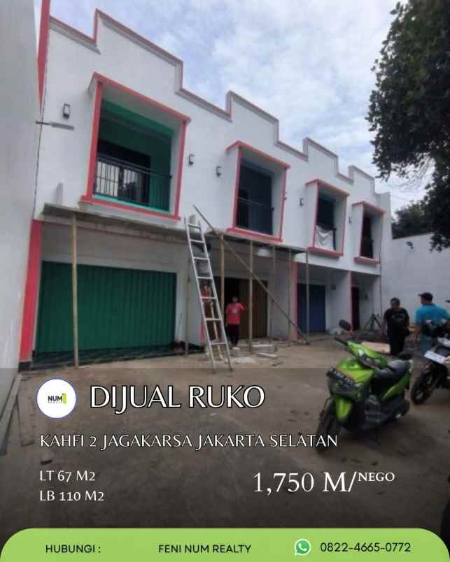 dijual ruko gudang kantor kahfi 2 jagakarsa jakarta