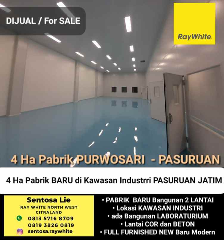 dijual ruko gudang kantor kawasan industri purwosari
