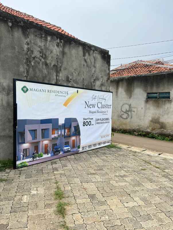 dijual rumah 2 lantai dekat sstasiun rawabuntu