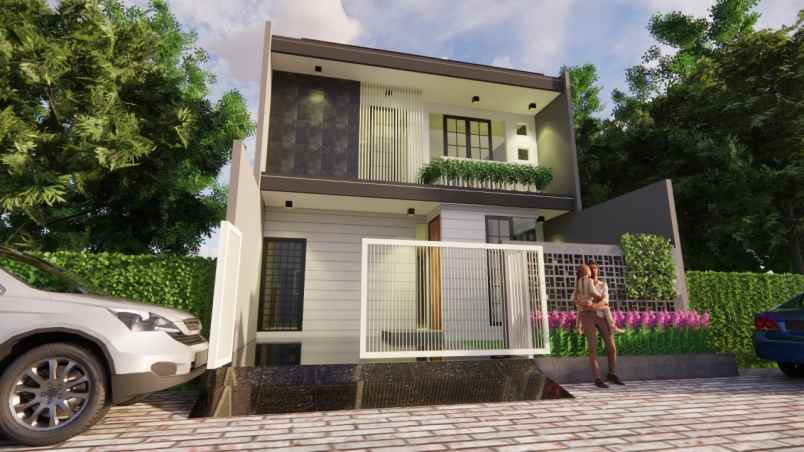 dijual rumah baru minimalis di manyar rejo surabaya