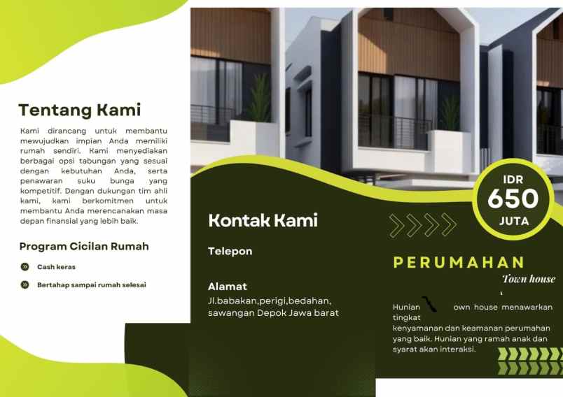 dijual rumah bedahan