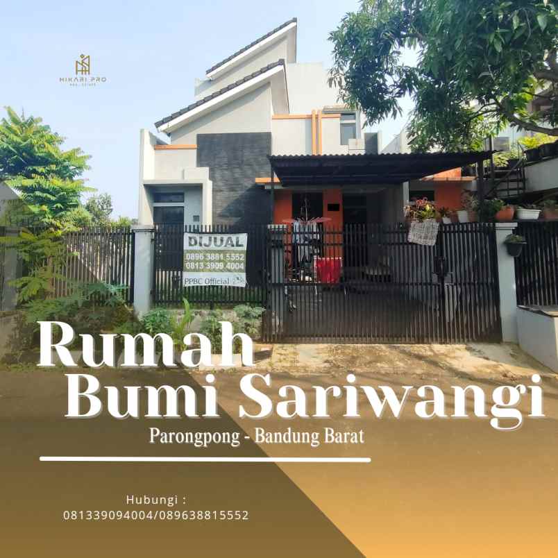 dijual rumah bumi sariwangi kel