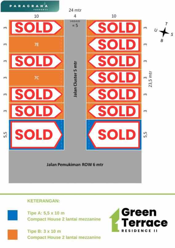 dijual rumah bumi wonorejo