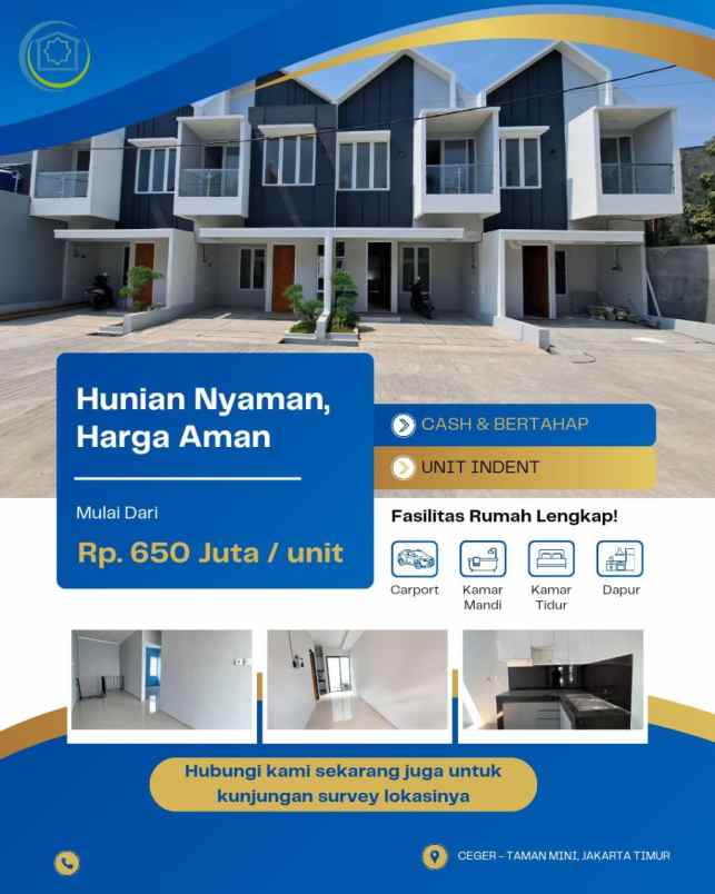 dijual rumah ceger