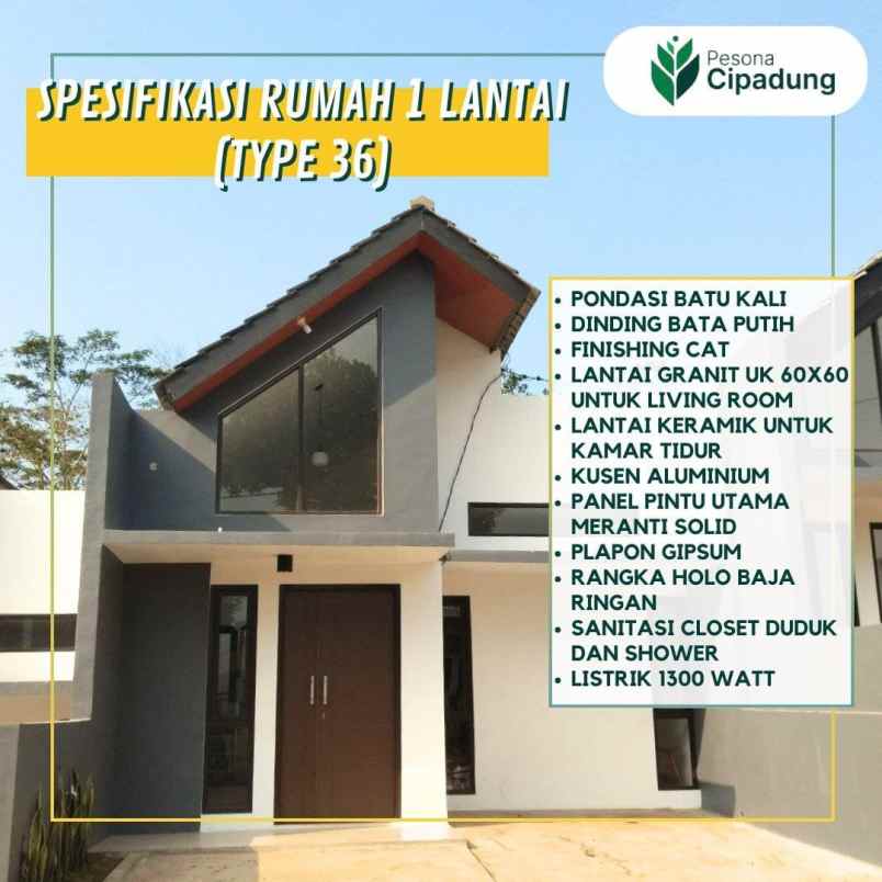 dijual rumah cipadung