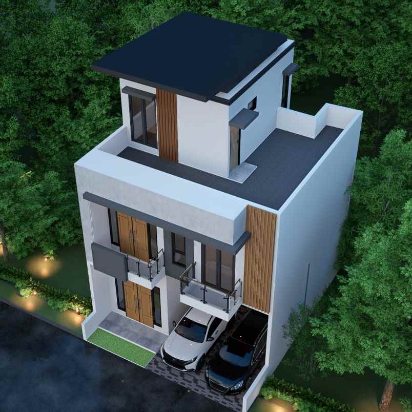 dijual rumah cluster teras paviliun