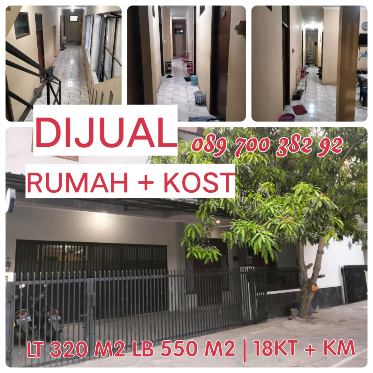 dijual rumah dan rumah kost full penghuni di tembalang