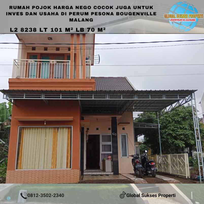 dijual rumah di perum pesona bougenvile