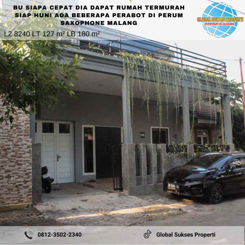 dijual rumah di perumahan saxophone