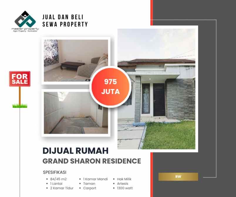 dijual rumah grand sharon residence