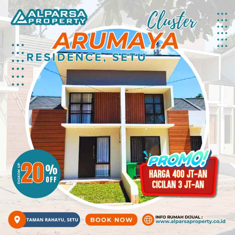 dijual rumah j2g5 x7r taman rahayu kec