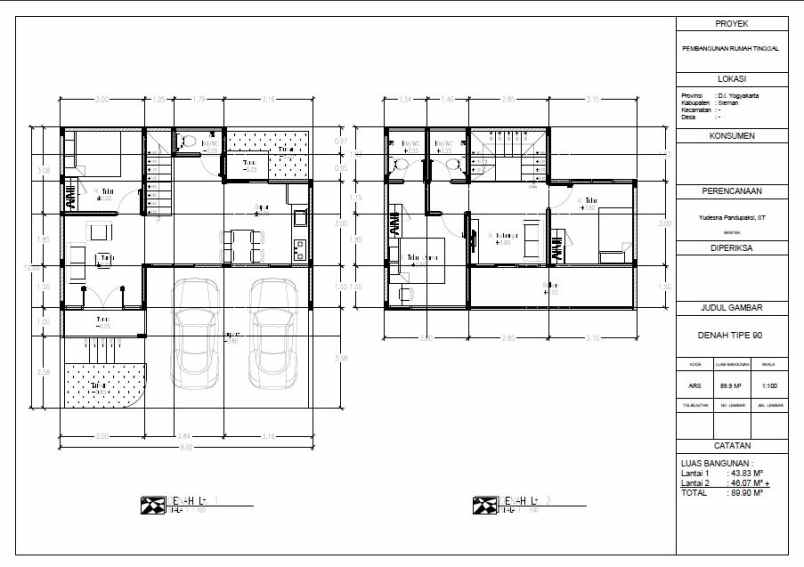 dijual rumah jalan amarta ngalalangan